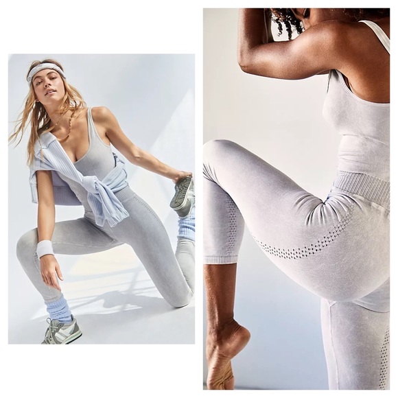 Free People Ice Grey Good Karma Onesie - Picture 5 of 9